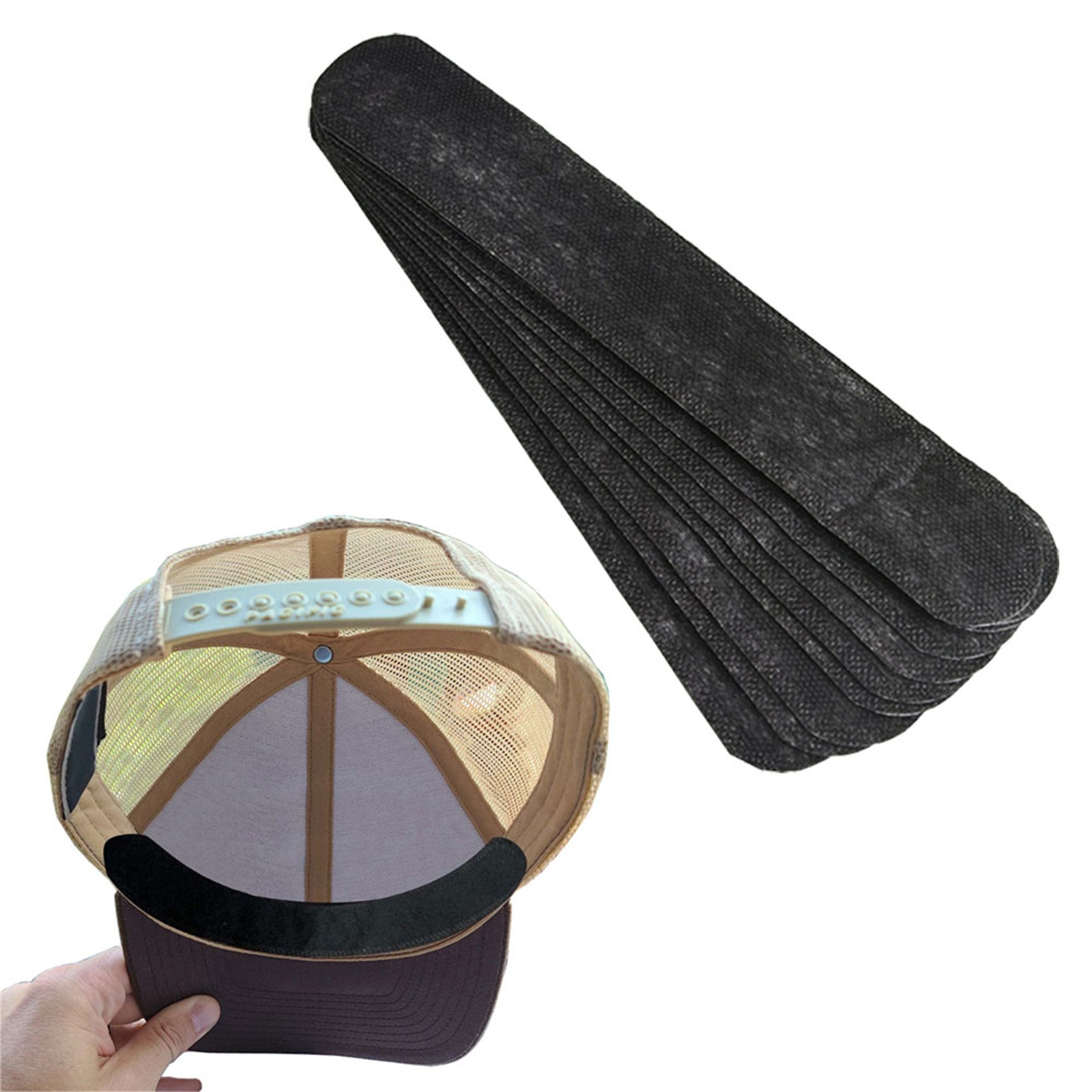 Hat Liner Cap Protection Insert Headband Sweatband Liner Disposable Sweat  Pads For Baseball Tennis Hunting Hat Moisture Absorbing Supplies 23.5 X 3.7  Cm 